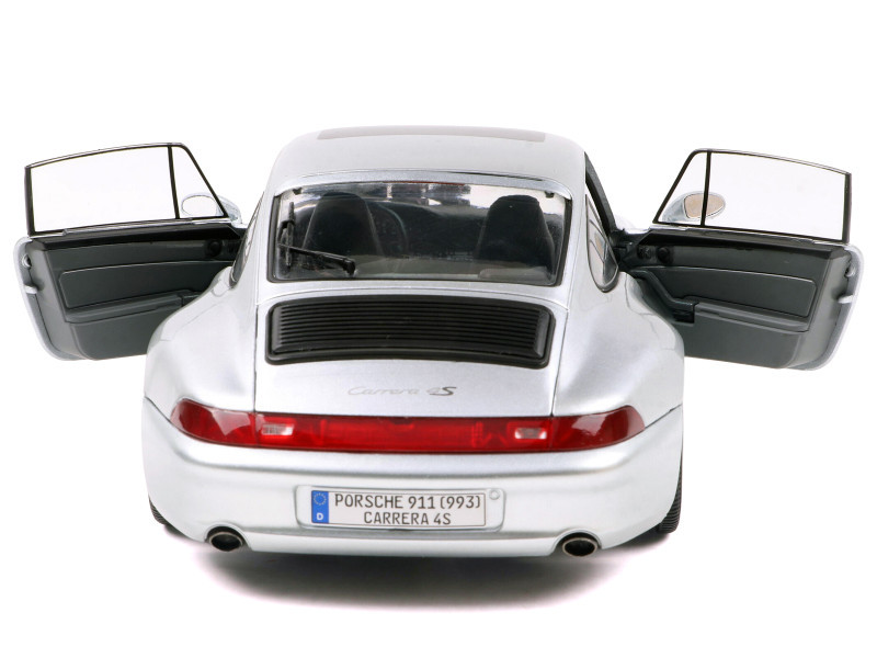 1/18 Solido 1996 Porsche 911 993 4S (Polar Silver) Diecast Car