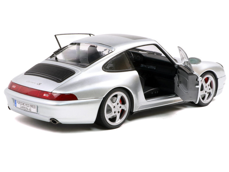 1/18 Solido 1996 Porsche 911 993 4S (Polar Silver) Diecast Car