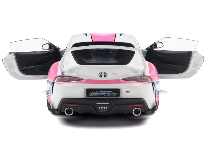 1/18 Solido 2024 Toyota GR Supra Solido Works Itasha (White) Diecast Car Model