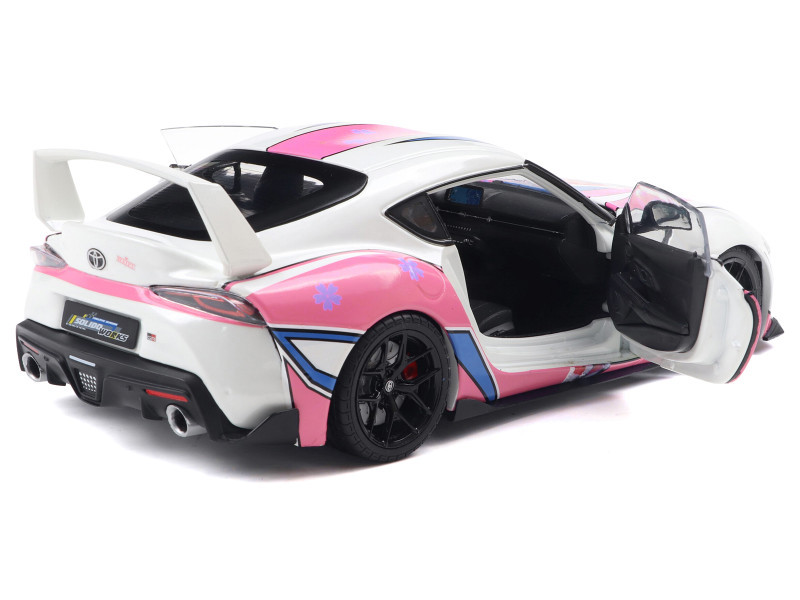 SOLIDOトヨタ GRスープラ 1/18 ミニカー ホワイトトミカ付 1/18 Solido 2024 Toyota GR Supra Solido Works Itasha (White