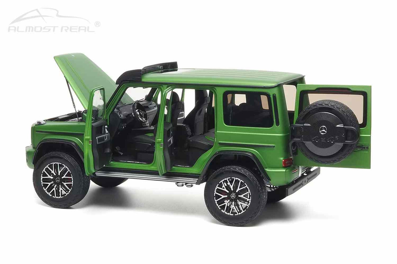 【美品】Almost Real 1/18 メルセデスAMG G63 4x4 1/18 Almost Real 2023 Mercedes-Benz G63 AMG 4X4² (Matte Green) Car