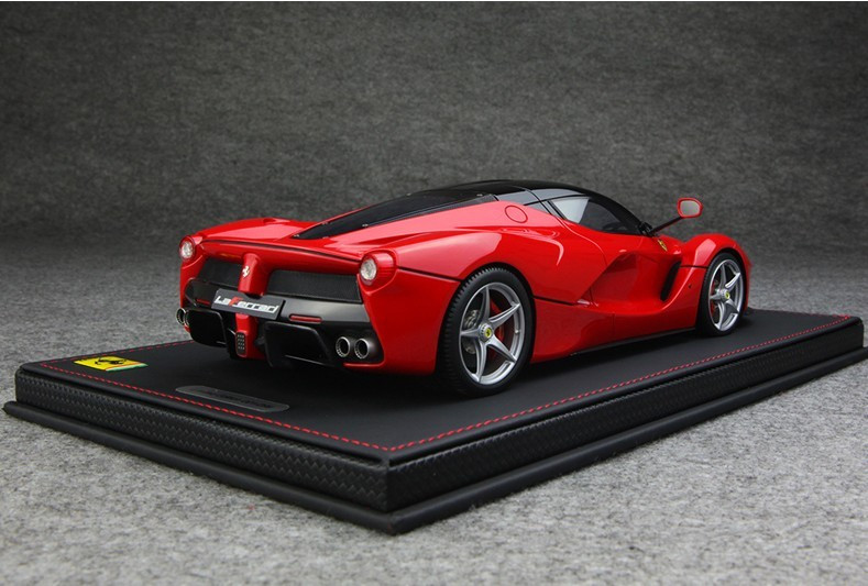 BBR HANDMADE RESIN 1/18 FERRARI LAFERRARI RED W/ SILVER RIMS