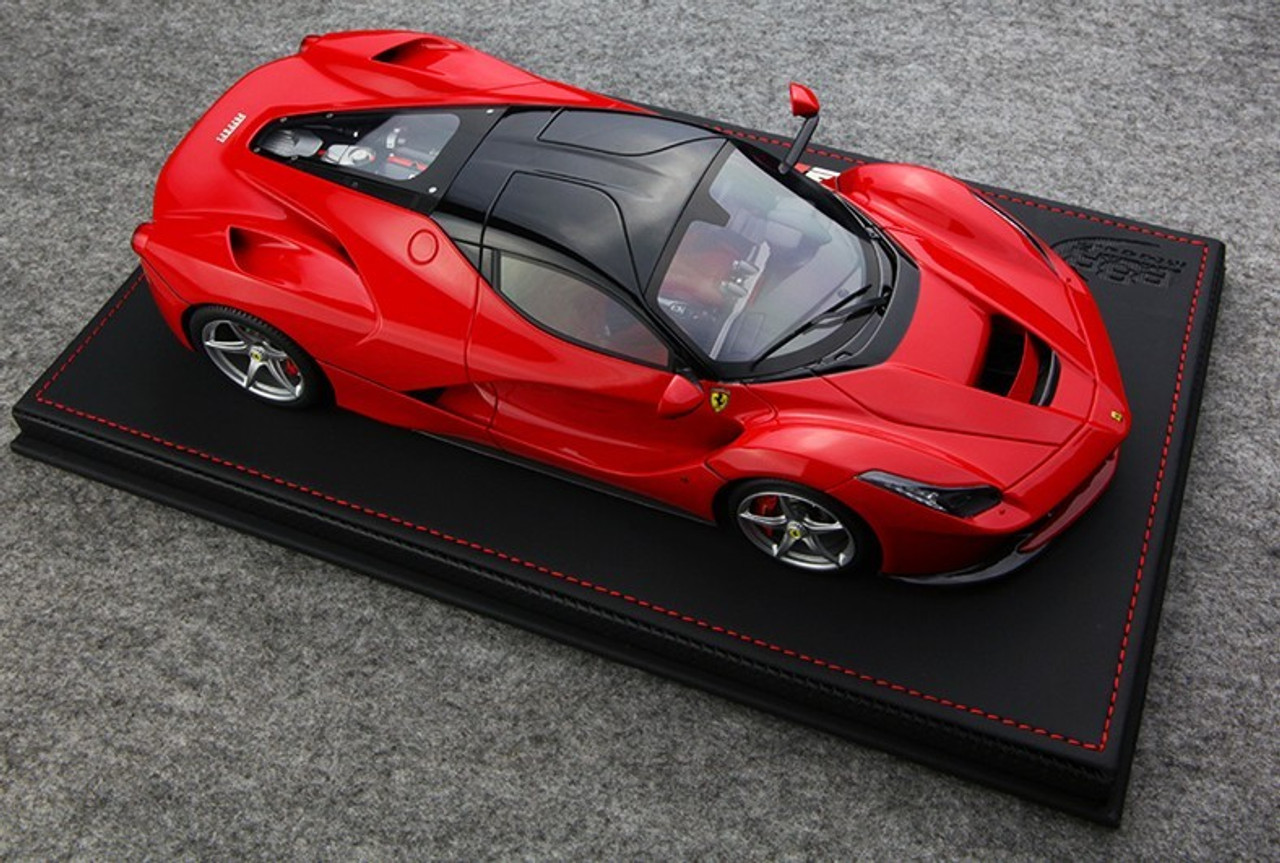 BBR HANDMADE RESIN 1/18 FERRARI LAFERRARI RED W/ SILVER RIMS