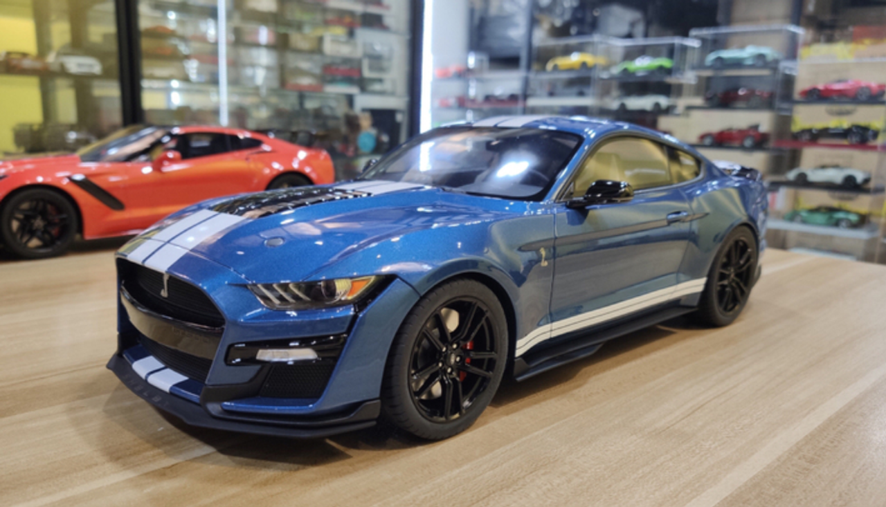 1/12 GT Spirit 2020 Ford Mustang Shelby GT500 (Blue) Resin Car Model Limited