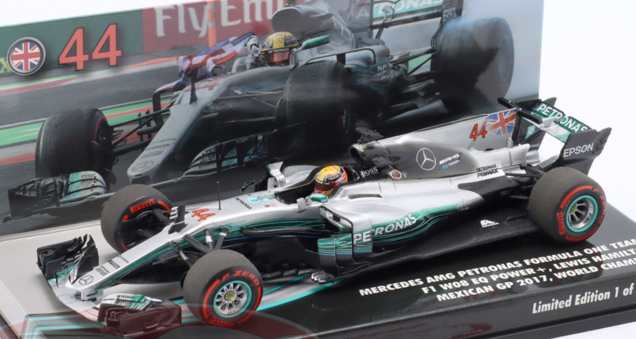 ミニチャンプス 1/43 メルセデス W08 ハミルトン ロシアGP 2017