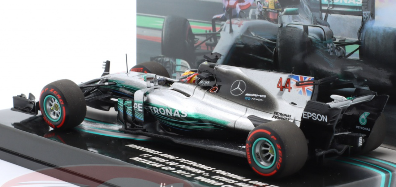 1/43 MERCEDES W08 L.HAMILTON MEXICAN GP WORLD CHAMPION 2017