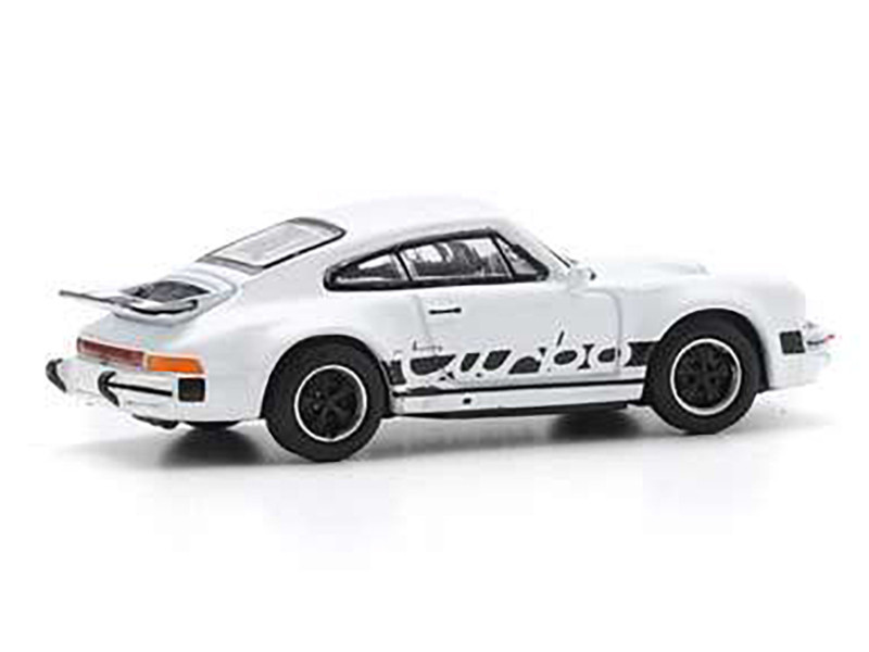 Porsche 911 Turbo (930) White with Black Stripes 1/87 (HO) Diecast