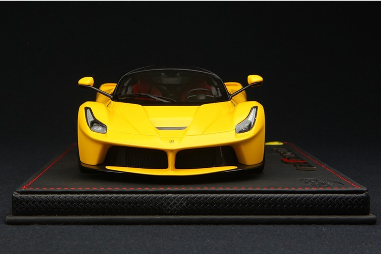 BBR HANDMADE RESIN 1/18 FERRARI LAFERRARI YELLOW W/ SILVER RIMS! LIMITED 30