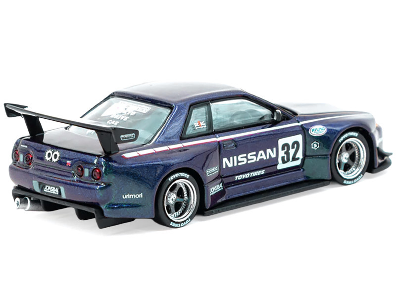 1/64 Tarmac Works Nissan Skyline (R32) Widebody (Midnight purple