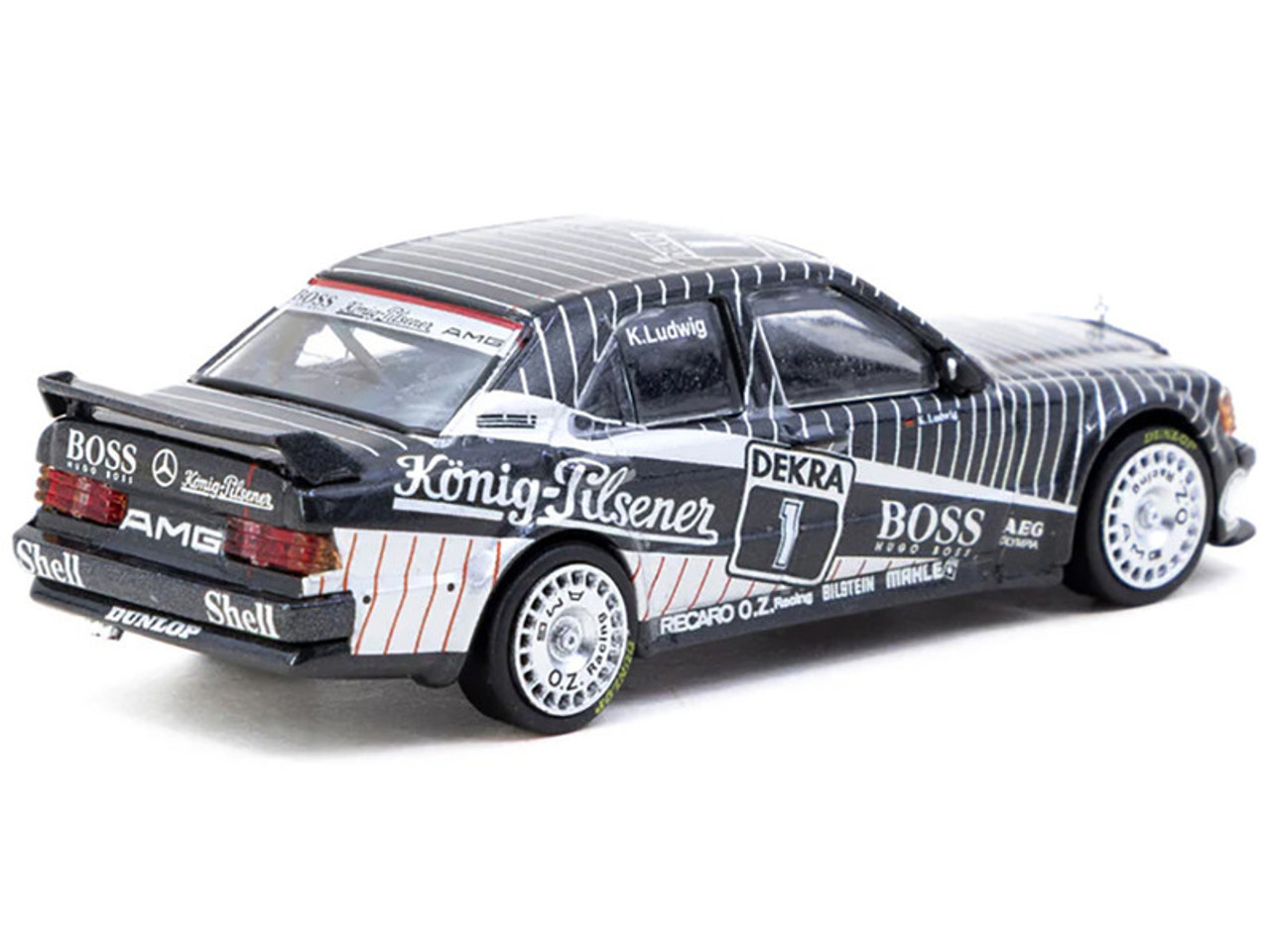 1/64 Tarmac Works 1989 Mercedes-Benz 190 E 2.5-16 EVO 1 DTM 1989 Klaus Ludwig Diecast Car Model