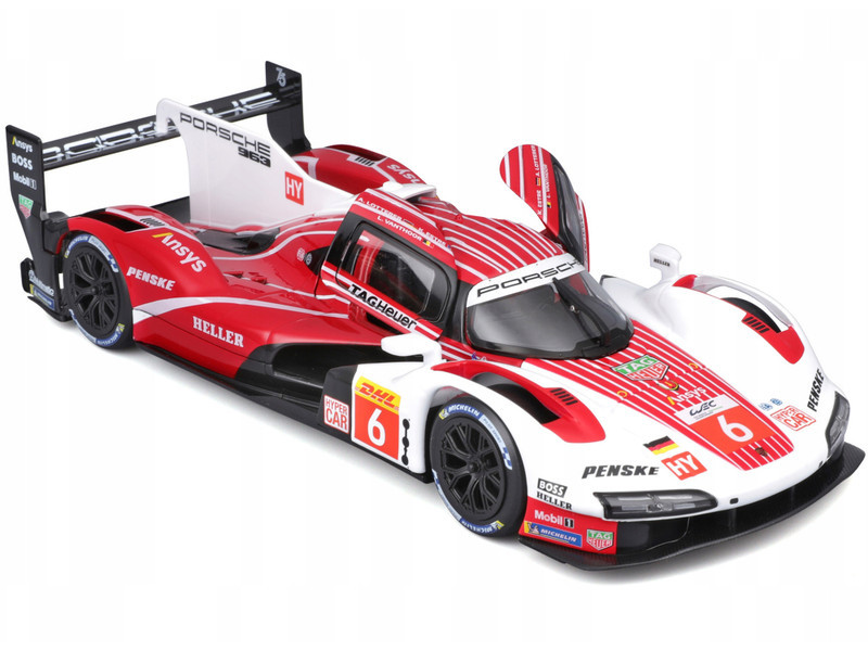 1/24 BBurago 2023 Penske Porsche 963 #6 24h LeMans Porsche Penske
