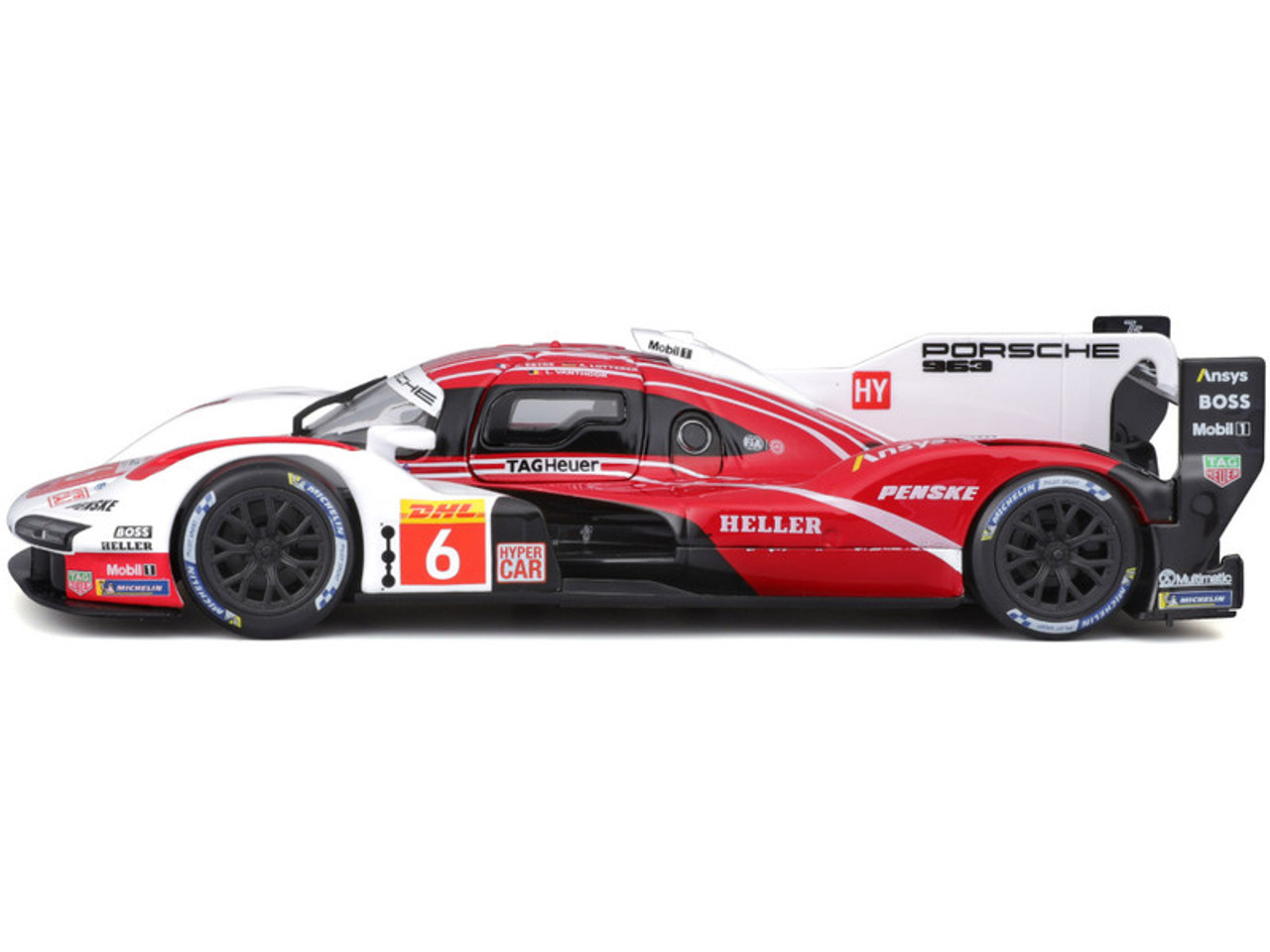 カーペンター 1/24 BBurago 2023 Penske Porsche 963 #6 24h LeMans Porsche