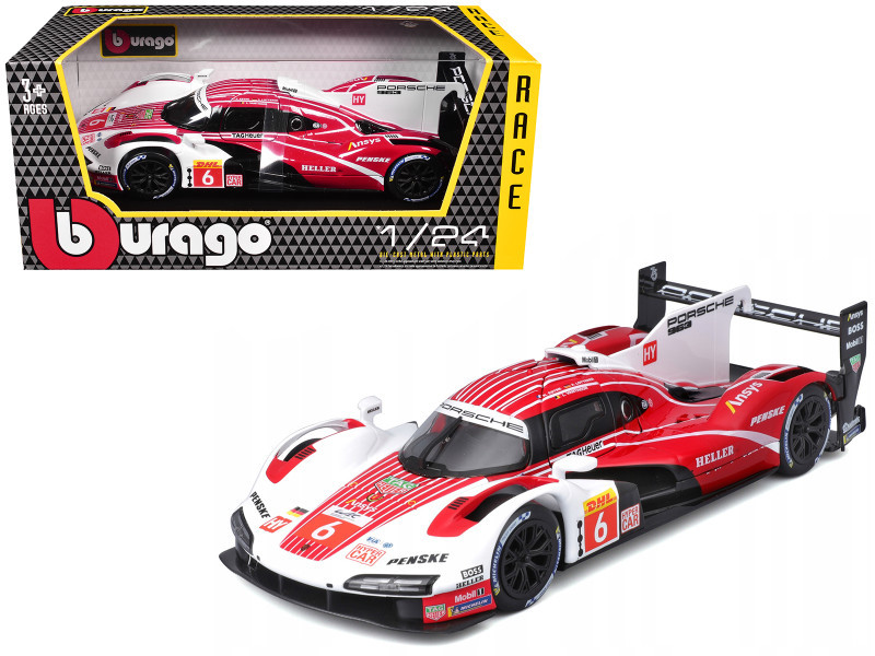 1/24 BBurago 2023 Penske Porsche 963 #6 24h LeMans Porsche Penske