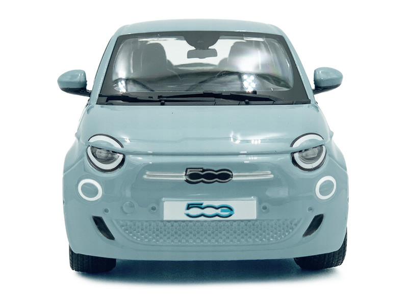 1/24 BBurago 2023 Fiat 500e (Light Blue) Diecast Car Model