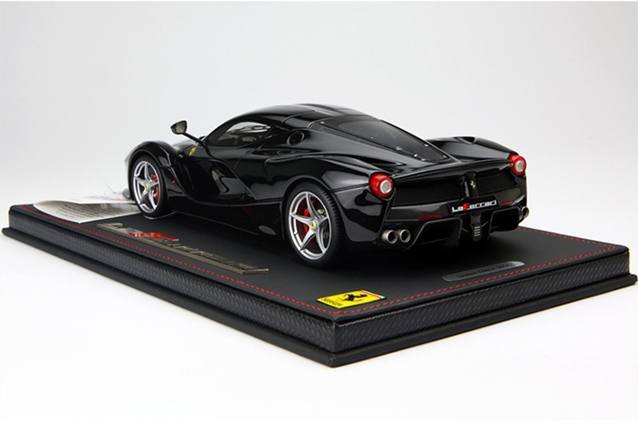 BBR HANDMADE RESIN 1/18 FERRARI LAFERRARI BLACK W/ SILVER RIMS! LIMITED 30