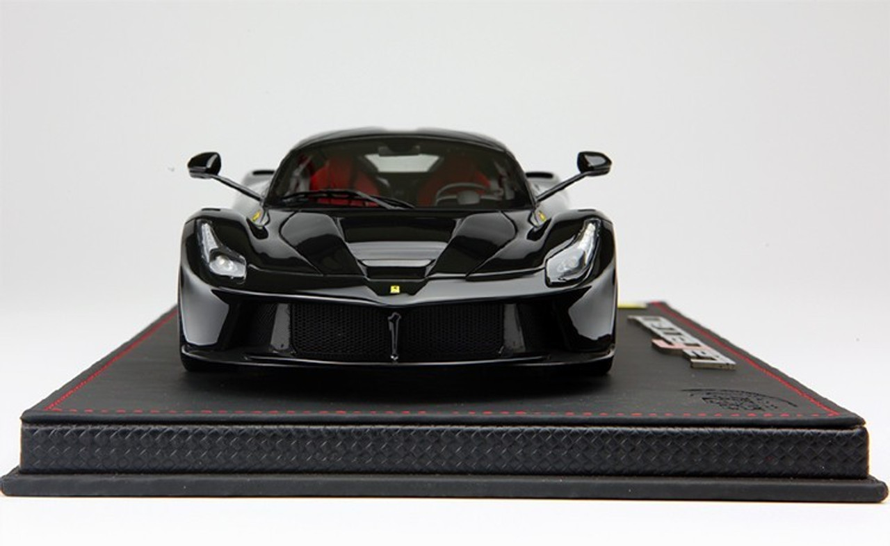 BBR HANDMADE RESIN 1/18 FERRARI LAFERRARI BLACK W/ SILVER RIMS! LIMITED 30