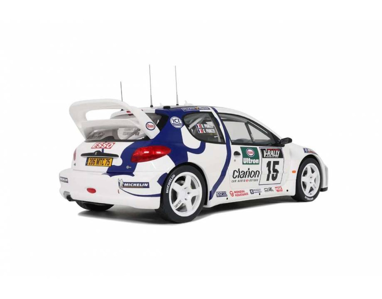 1/12 OTTO 1999 Peugeot 206 WRC #15 Rallye Tour de Corse
