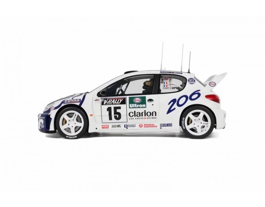 1/12 OTTO 1999 Peugeot 206 WRC #15 Rallye Tour de Corse Peugeot