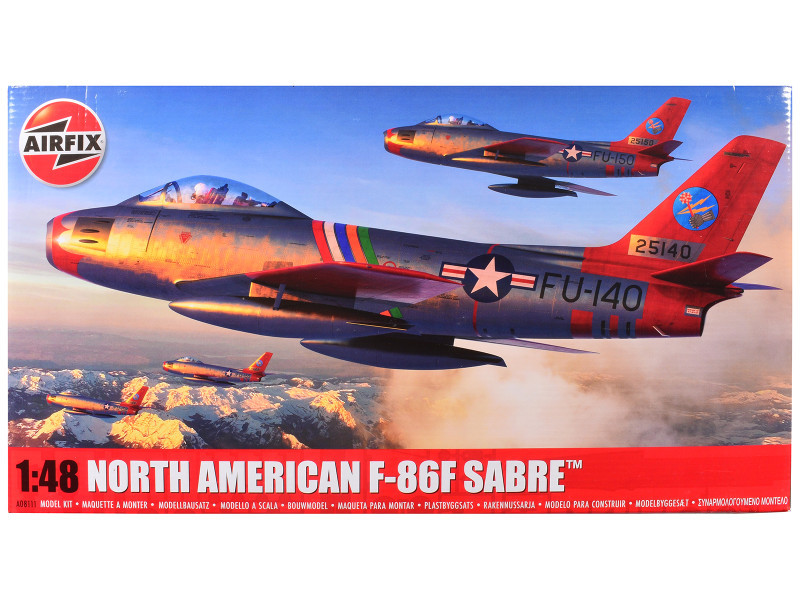 Level 2 Model Kit North American F-86F Sabre Aircraft with 2
