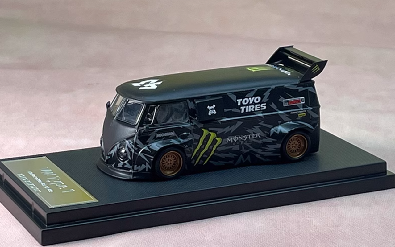 1/64 mini station T1 rwb 964 モンスター セット 1/64 Mini Station Volkswagen T1 Van Monster + Porsche RWB