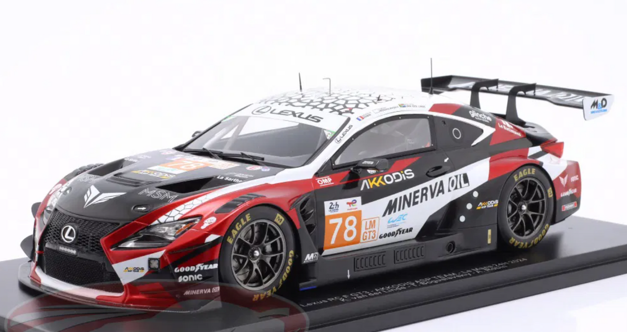 1/18 Spark 2024 Lexus RC F GT3 #78 Akkodis ASP Team Le Mans