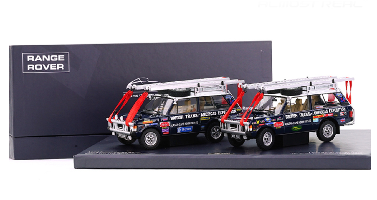 1/43 Almost Real AR Land Rover Range Rover The British Trans-Americas Expedition Diecast Car Model Set