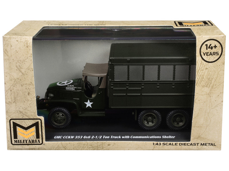GMC CCKW 353 6x6 2-1/2 Ton Truck with Communications Shelter Olive