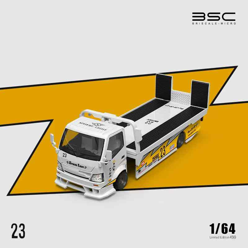 1/64 BSC Hino 300 H300 Tow Truck & Nissan Skyline GT-R GTR R35 #23