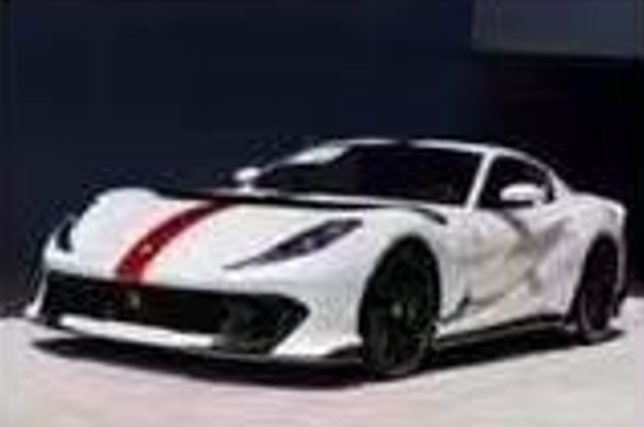1/18 HH Model Ferrari 812 Competizione (Perlescent Bianco Pearl White) Car Model Limited 30 Pieces