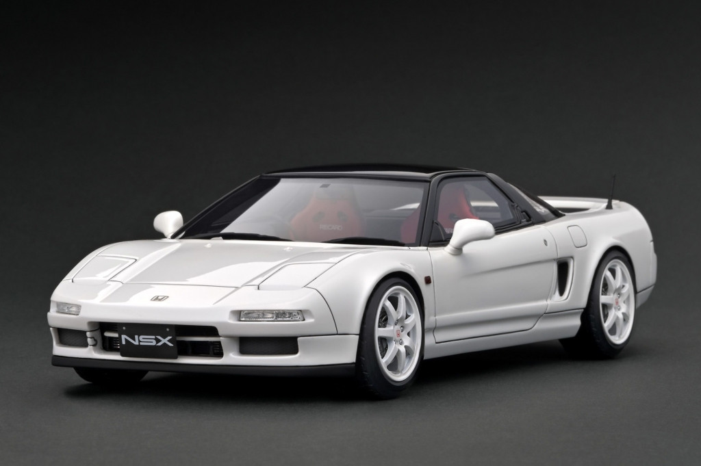 限定50台 1/18 HONDA NSX (NA1) イグニッションモデル 1/18 IG Ignition Model Honda NSX (NA1) (Pearl White) with Geniune