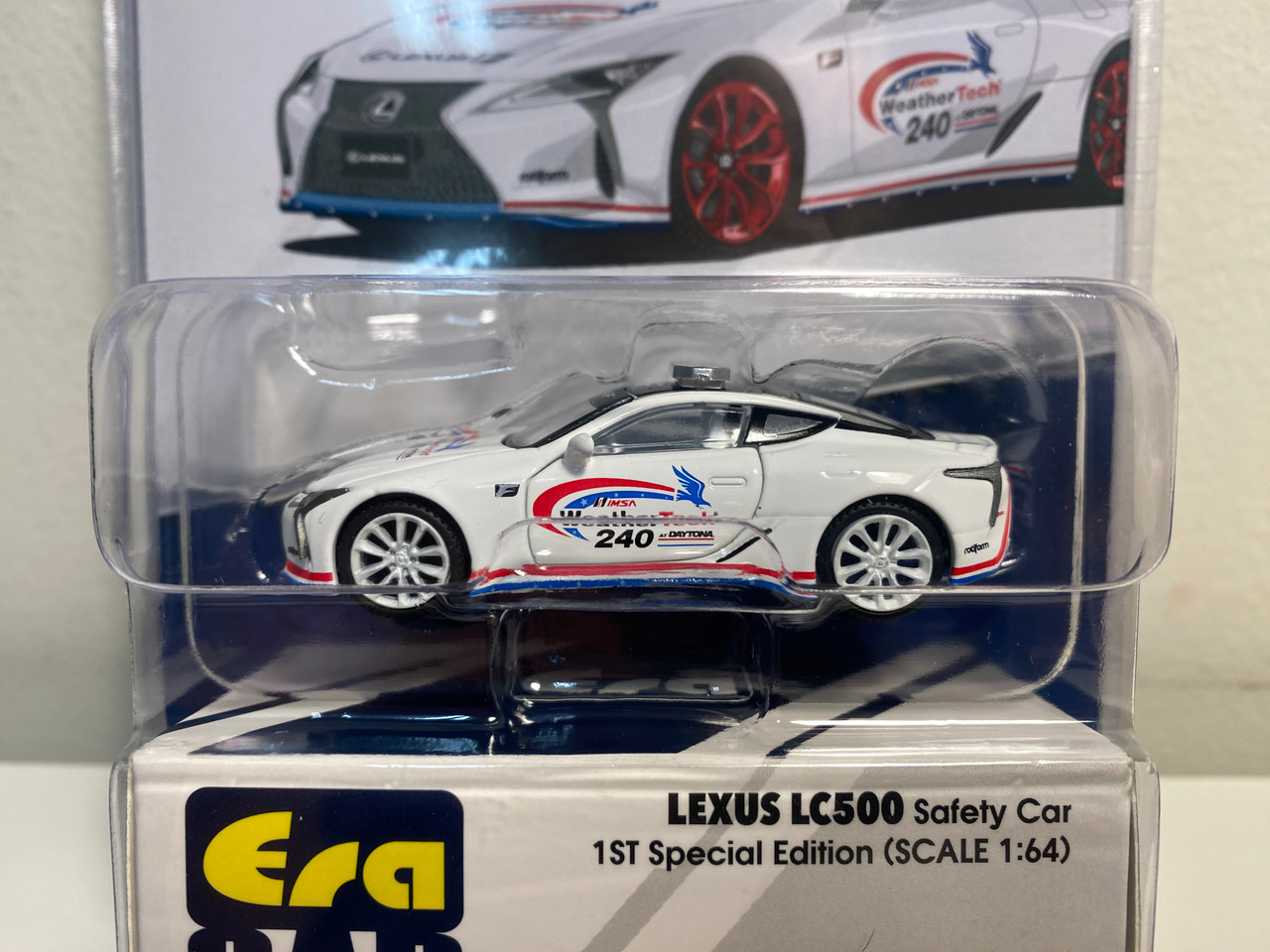 CHASE CAR 1/64 Era Car Lexus LC500 Safety Car (White with White