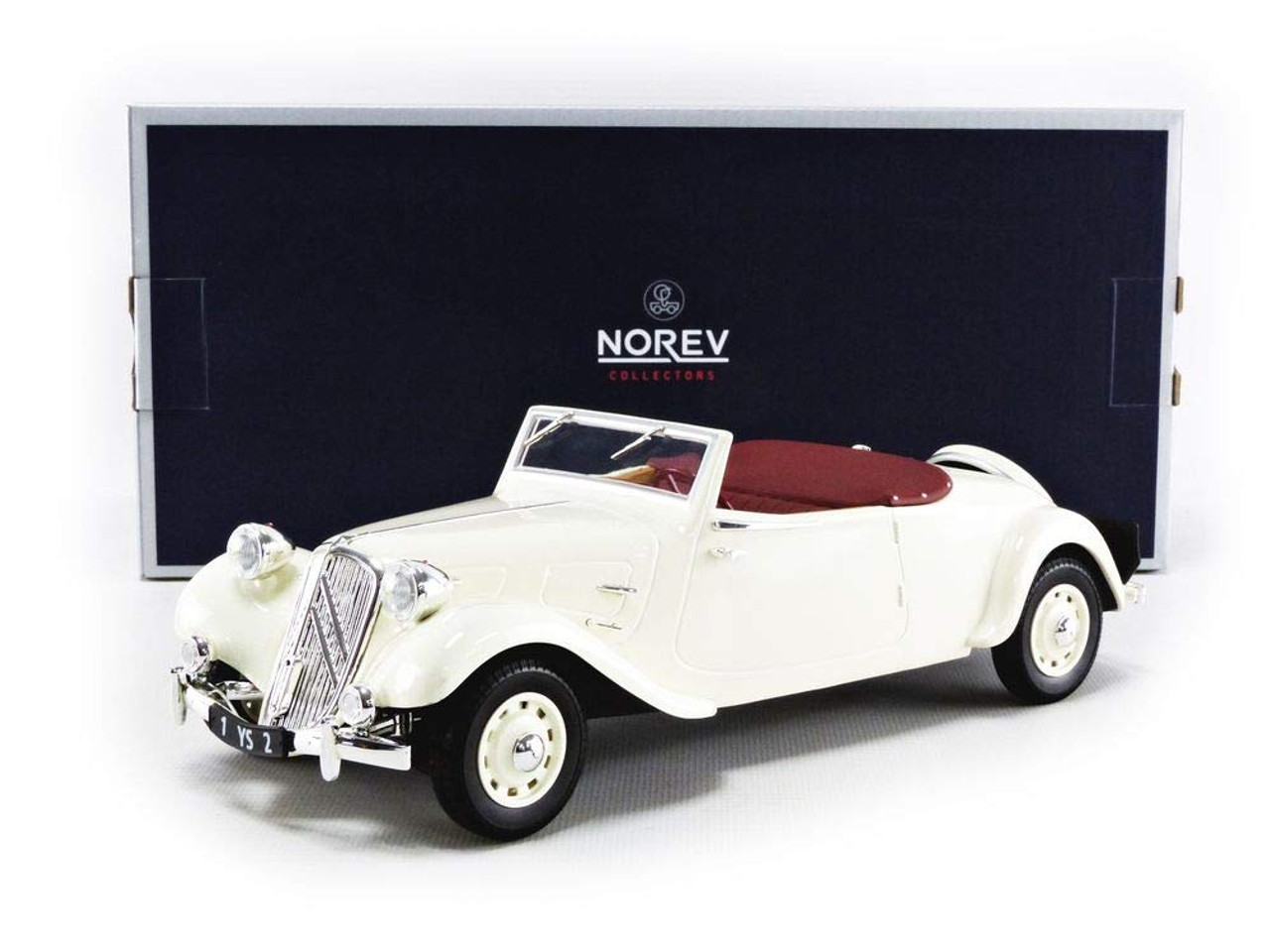1/18 Norev 1939 Citroën "Traction Avant" 11 B 11B Cabriolet 1939 (Cream) Diecast Car Model