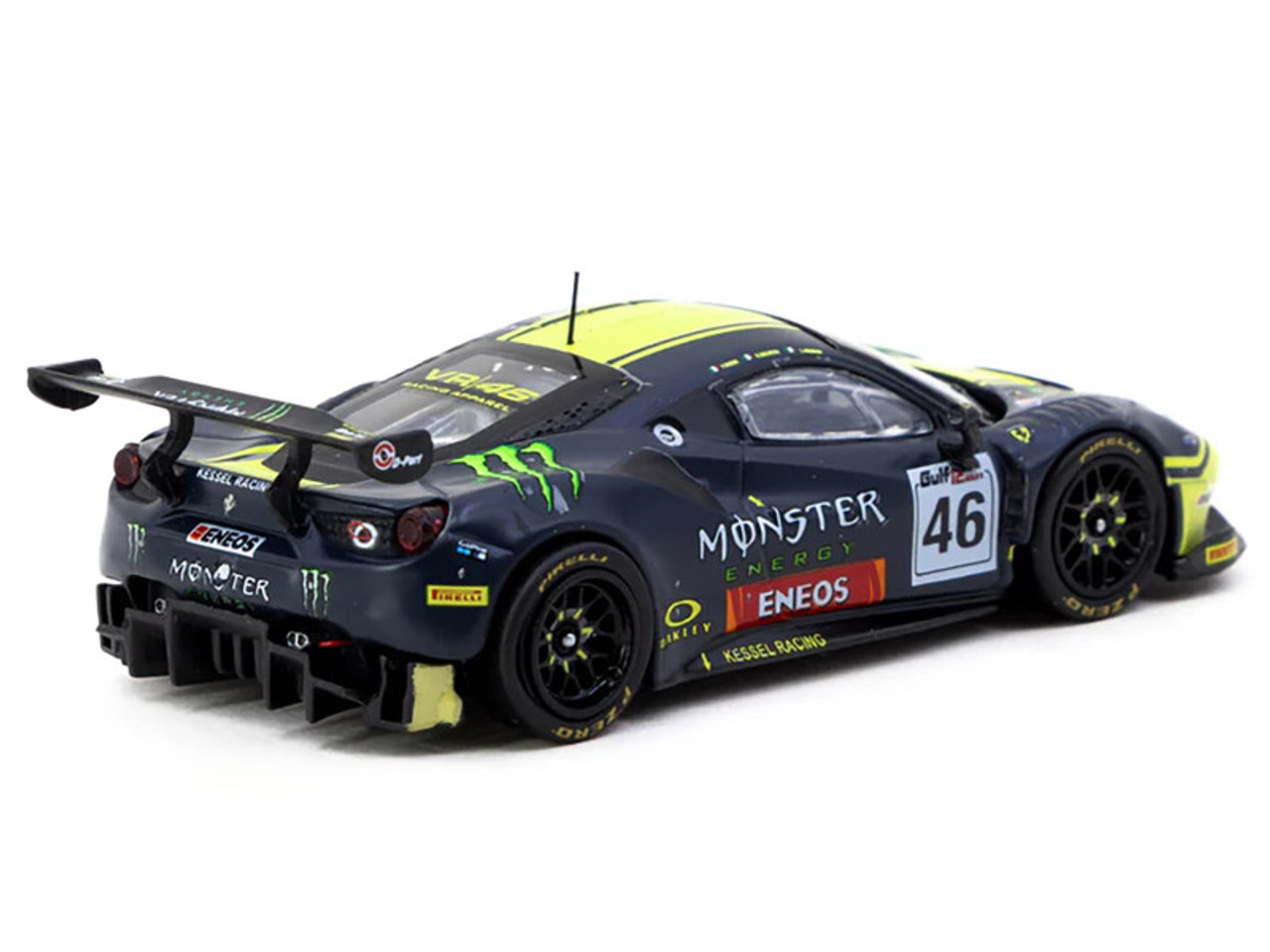 1/64 Tarmac Works Ferrari 488 GT3 Gulf 12 Hours 2019 V. Rossi, A. Salucci, L. Marini Diecast Car Model