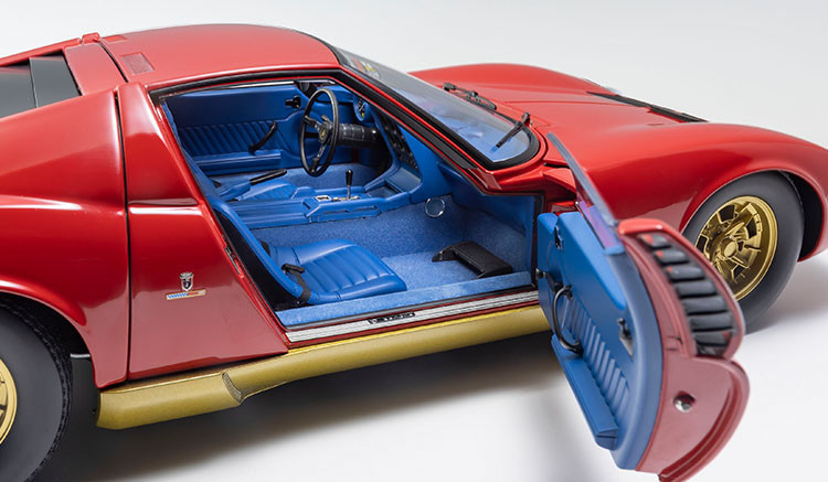1/12 Kyosho Lamborghini Miura P 400 P400 (Red & Gold) Diecast Car