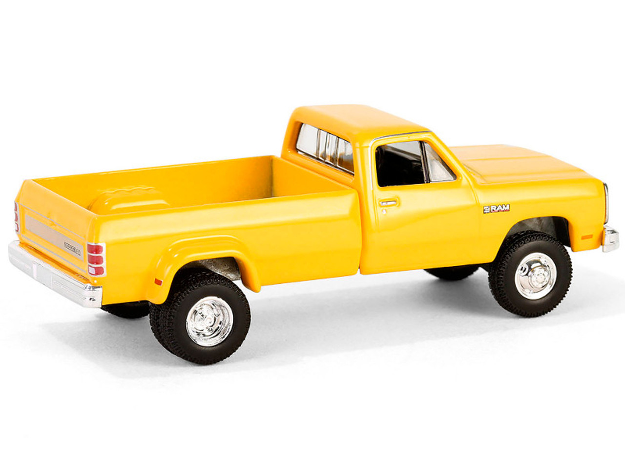1982 Dodge Ram D-350 Dually Pickup Truck Construction Yellow "Dually Drivers" Series 15 1/64 Diecast Model Car by Greenlight