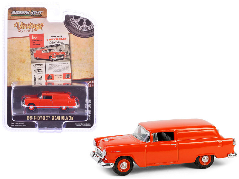1955 Chevrolet Sedan Delivery Orange Red 