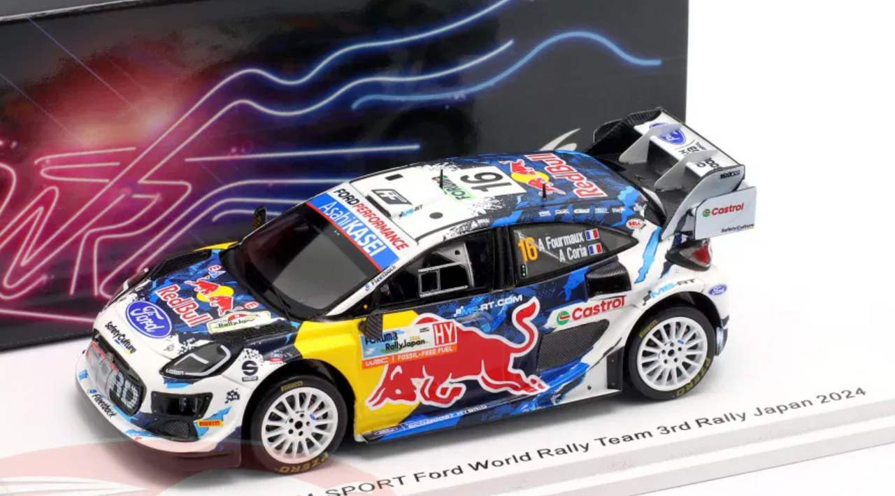 1/43 Spark Ford Puma Rally1 No.16 M-SPORT Ford World Rally Team 3rd Rally Japan 2024 A. Fourmaux - A. Coria ( last season with M-Sport ) Car Model