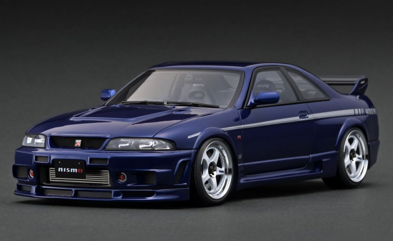 1/18 IG Ignition Model Nissan Skyline GT-R GTR R33 Nismo 400R (BCNR33) (Deep Marine Blue) Car Model