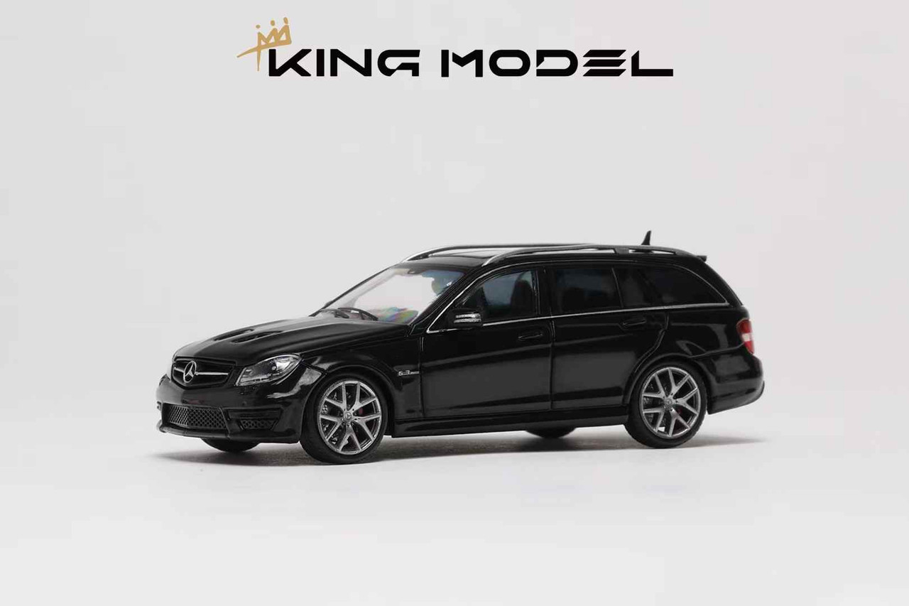 1/64 King Model Mercedes-Benz C63 AMG Wagon W204 (Black) Diecast