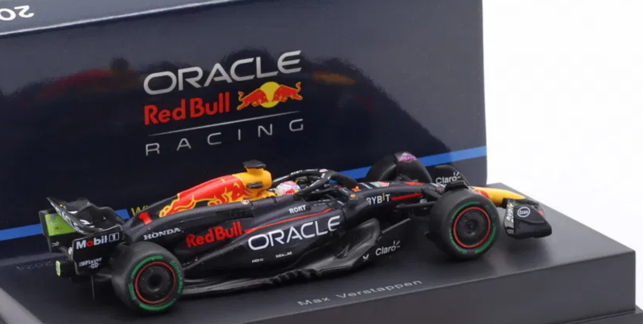 1/64 Spark 2024 Formula 1 Oracle Red Bull Racing RB20 #1 Winner Brazilian GP 2024 Max Verstappen Car Model