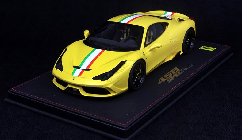 BBR　1/18Ferrari 458 Italiaイエロー　300台限定 BBR HANDMADE RESIN 1/18 FERRARI 458 SPECIALE (YELLOW)! LIMITED 30