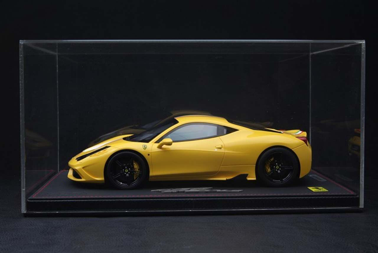 BBR HANDMADE RESIN 1/18 FERRARI 458 SPECIALE (YELLOW)! LIMITED 30!