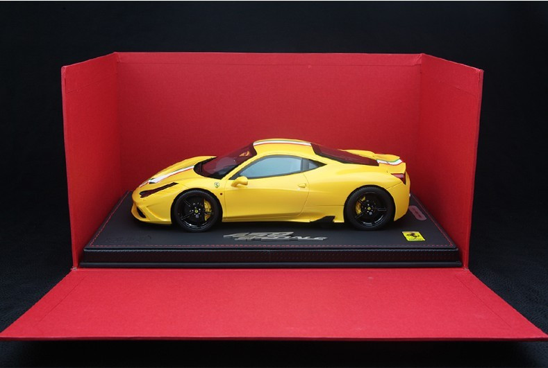BBR HANDMADE RESIN 1/18 FERRARI 458 SPECIALE (YELLOW)! LIMITED 30