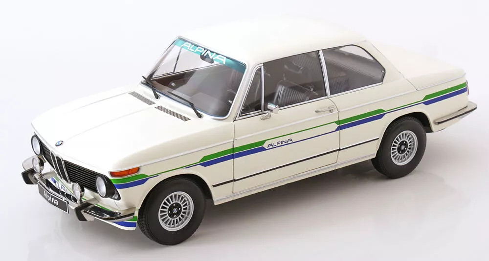 1/12 KK-Scale 1974 BMW 2002 Alpina Series 2 (White) Diecast Car