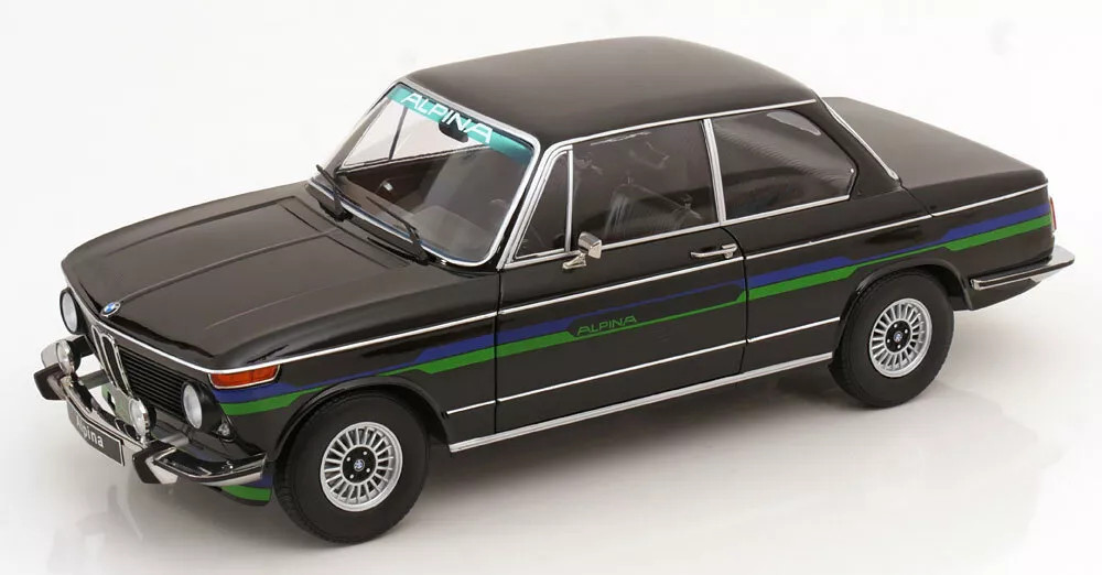 1/12 KK-Scale 1974 BMW 2002 Alpina Series 2 (Black) Diecast Car