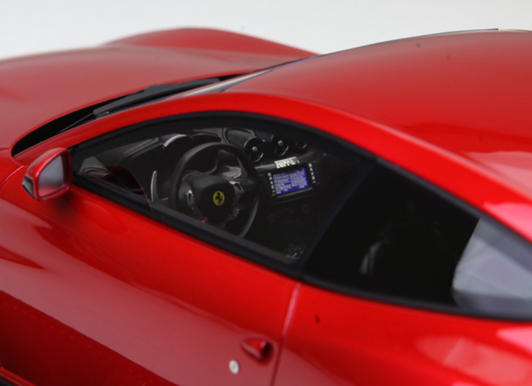 Ferrari 1/18 : BBR : P1854A : Ferrari FF BBR Jaune avec toit & bande noirs 1/18 - Ferrari Modelisme