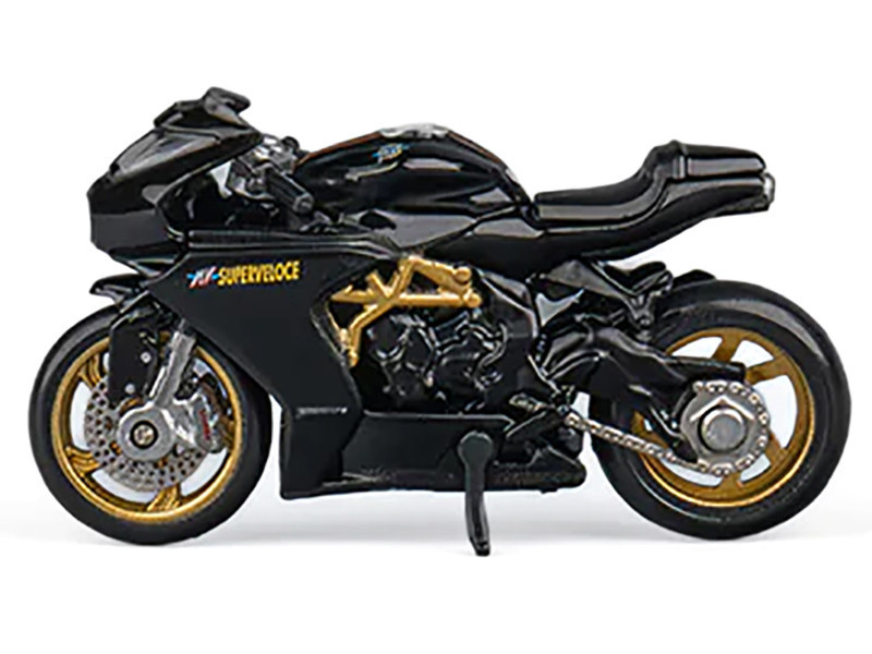 1/64 CM Model MV Agusta SV800 With Showgirl Figure (Black) Diecast