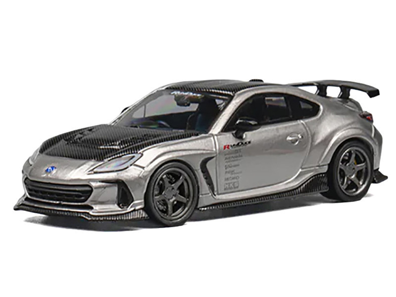 cm model VARIS BRZ × Model 1 FD2 1/64 CM Model Subaru BRZ Varis Widebody (Metallic Grey) Diecast