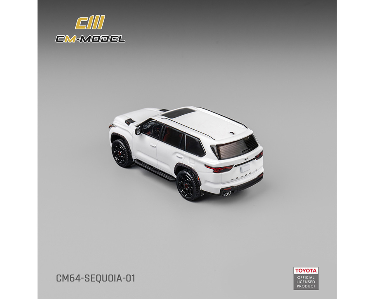 1/64 CM Model 2024 Toyota Sequoia TRD Pro (White) Diecast