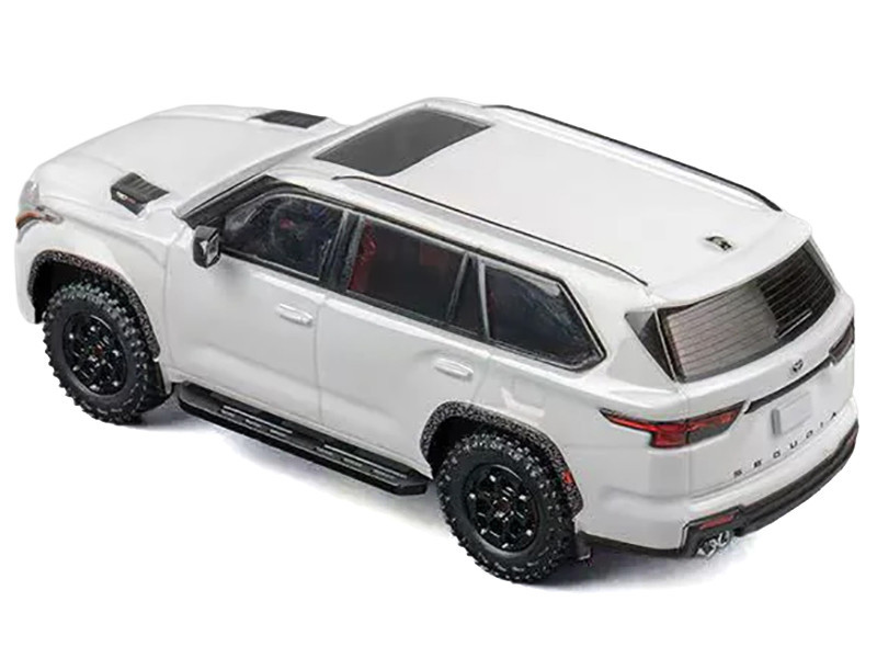1/64 CM Model 2024 Toyota Sequoia TRD Pro (White) Diecast Model